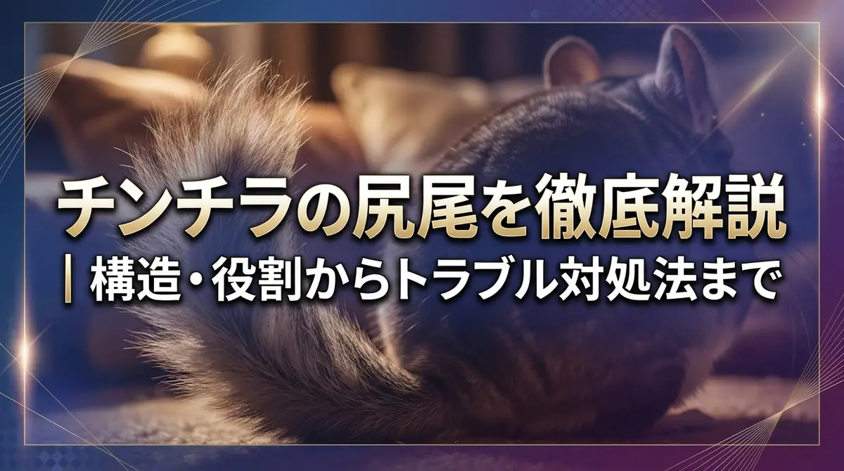 チンチラの尻尾を徹底解説｜構造・役割からトラブル対処法まで