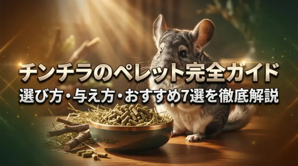 チンチラのペレット完全ガイド｜選び方・与え方・おすすめ7選を徹底解説